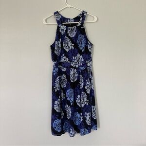Black & Blue Floral Dress | Banana Republic | Size 10